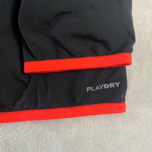 Reebok Play Dry Running Club Back Graphic Black Pink Wind Jacket Size Medium - Picture 7 of 10